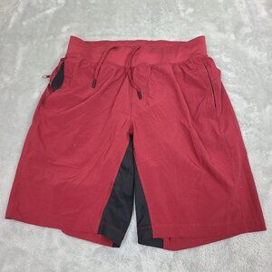 Lululemon Men's Red T.H.E. ShortsLined‎ Size Medium Dark Sports Red